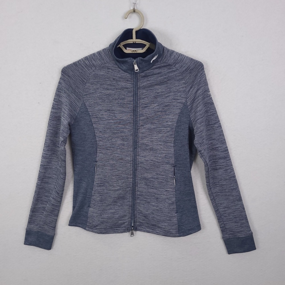 KJUS Lara Techwool Jacket Womens 38 M Blue Full Zip Merino Blend LG35-K00